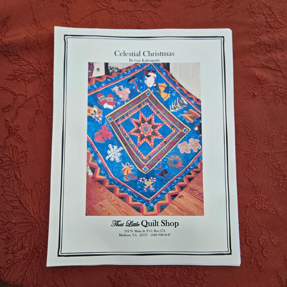 Celestial Christmas Quilt Pattern Gay Kulenguski That Little Quilt Shop 72x72